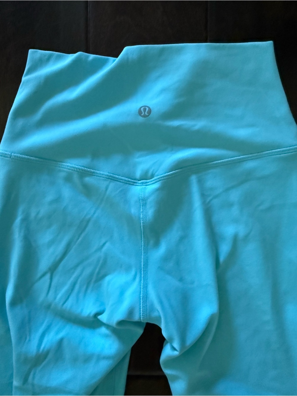 lululemon athletica 25” High-Rise Athletic Align Leggings in an Aqua blue